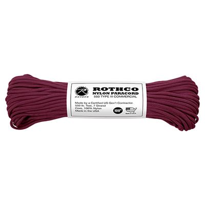 Cordon PARACORD nylon 550LB ø 4 mm / 30 m BURGUNDY