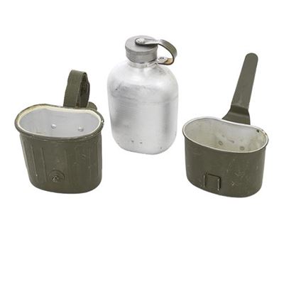 Bouteille de campagne BW 3 pièces VERTE usagée Bundeswehr 633015 3