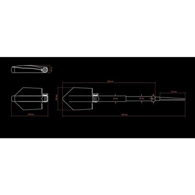 Pelle pliable avec scie NOIRE d'occasion GLOCK 16120000 2