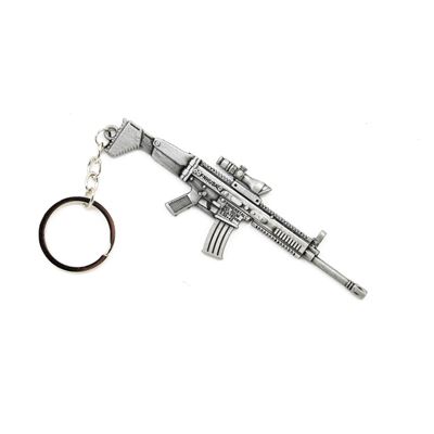 Porte-clés fusil SCAR L ARGENT