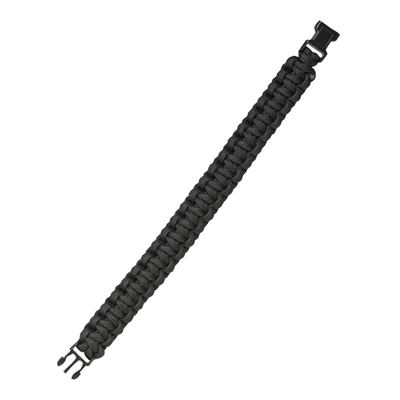 Bracelet tressé PARACORD 15 mm NOIR MIL-TEC® 16370102 2