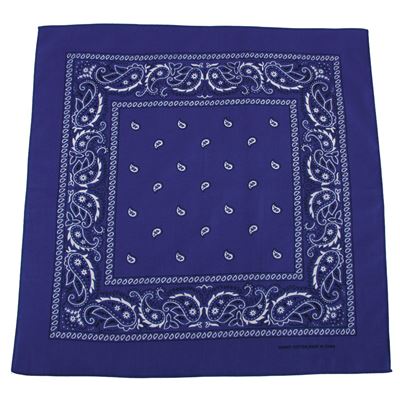 Foulard BANDANA 55 x 55 cm BLEU/BLANC