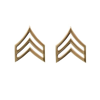 Insigne de grade SERGEANT POLISHED GOLD