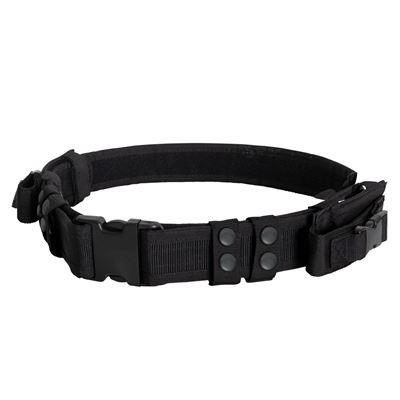 Ceinture tactique 5 cm avec pochettes pour chargeurs de pistolet NOIR