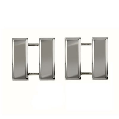 Insigne de grade CAPTAIN POLISHED OFFICER ARGENT