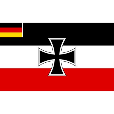 Drapeau de l'Empire allemand avec une croix