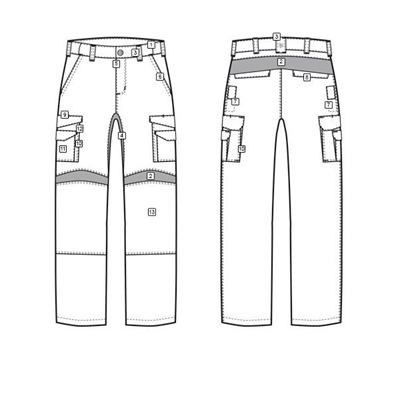 Pantalon femme 24-7 SERIES® PRO FLEX rip-stop VERT TRU-SPEC 17230 3