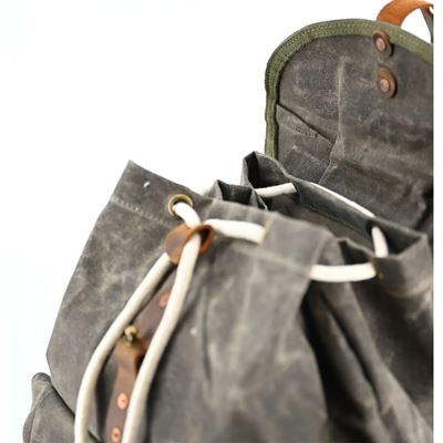 Sac à dos suisse VINTAGE ciré Bushcraft REPRO Armée suisse 173016 6