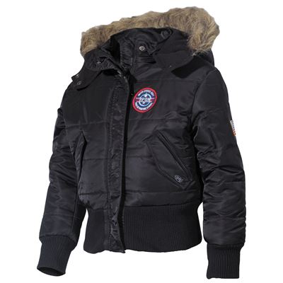 Veste enfant à capuche N-2B POLAR NOIRE