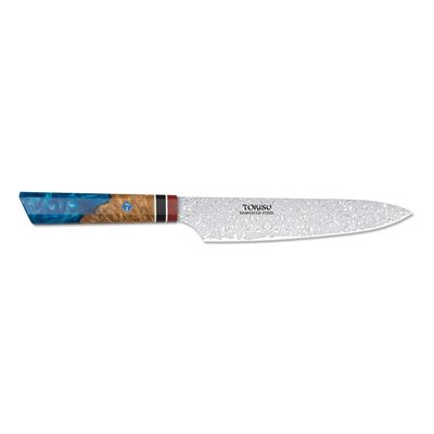 Couteau GYUTO TOKISU de cuisine en acier DAMAS