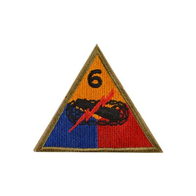 Écusson américain « 6TH ARMY DIV. »
