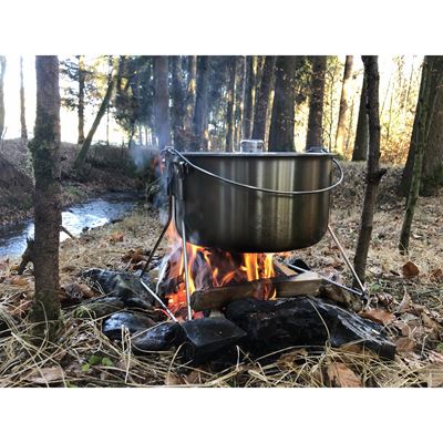 Marmite en acier inoxydable HORDEN 10 litres. Double poignée + pieds Origin Outdoors 179613 10