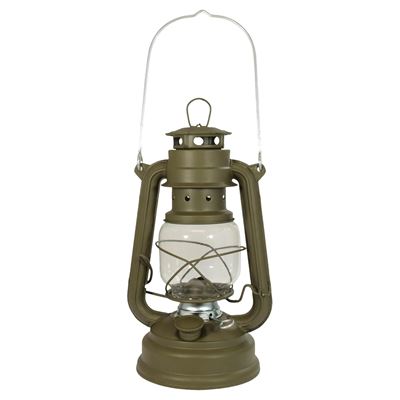 Lampe à pétrole 25 cm Hurricane VERTE MATTE