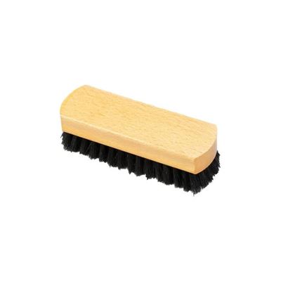Brosse à chaussures suédoise en bois/poils noirs