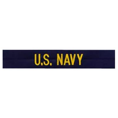 Écusson « U.S. NAVY » fil doré BLEU