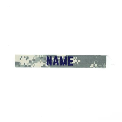 Écusson nominatif « NAME » 12,5 cm fil bleu VELCRO ACU DIGITAL