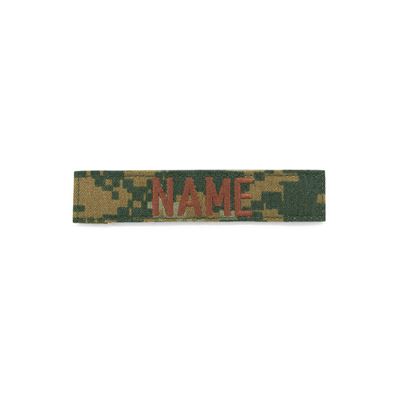 Écusson nominatif 3x « NAME » MARPAT WOODLAND