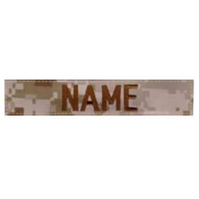 Écusson nominatif « NAME » 12,5 cm VELCRO MARPAT DESERT