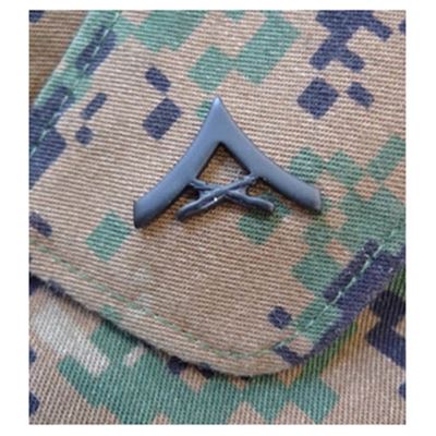 Insigne de grade USMC - LCpl. paire NOIR