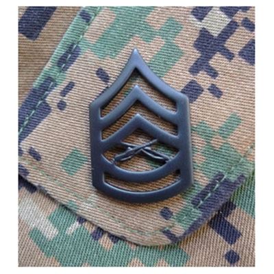 Insigne de grade USMC - GySgt. - NOIR paire