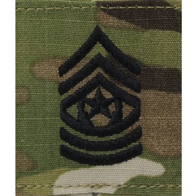 Écusson de grade Command Sergeant Major E-9 velcro OCP®