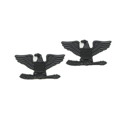 Insigne de grade COLONEL SUBDUED NOIR paire
