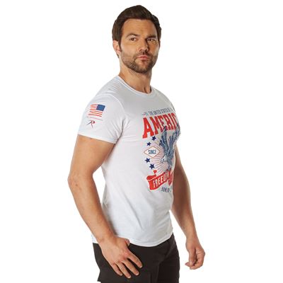 T-shirt FREEDOM & LIBERTY à manches courtes BLANC ROTHCO 18120 2