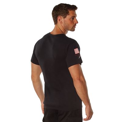 T-shirt FREEDOM & LIBERTY à manches courtes NOIR ROTHCO 18125 3