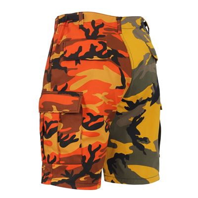 Short bicolore BDU JAUNE/ORANGE CAMO ROTHCO 1815 2