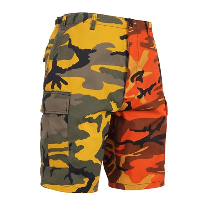 Short bicolore BDU JAUNE/ORANGE CAMO