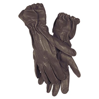 Gants LW FJ en cuir MARRON repro