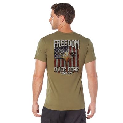 T-shirt FREEDOM OVER FEAR COYOTE ROTHCO 18180 2