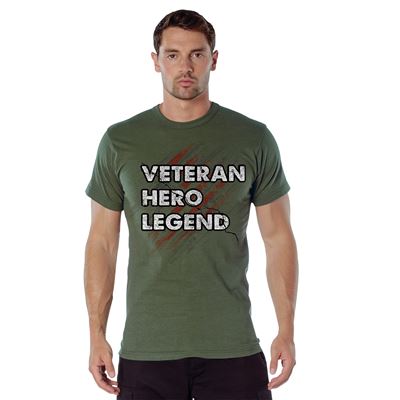 T-shirt VETERAN HERO LEGEND VERT