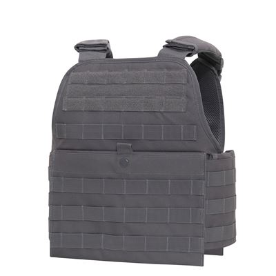 Gilet MOLLE porte-plaques GRIS