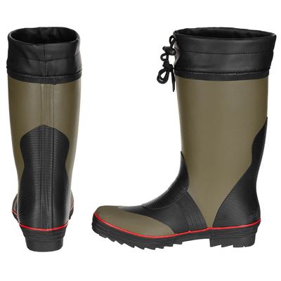 Bottes en caoutchouc HOLÍNKY avec bordure rouge VERT/NOIR FOX Outdoor 18500B 2