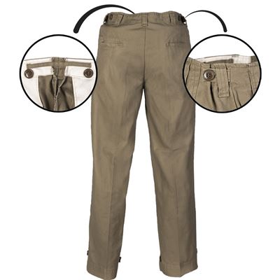 Pantalon de campagne américain M43 VERT repro MIL-TEC® 18502200 2