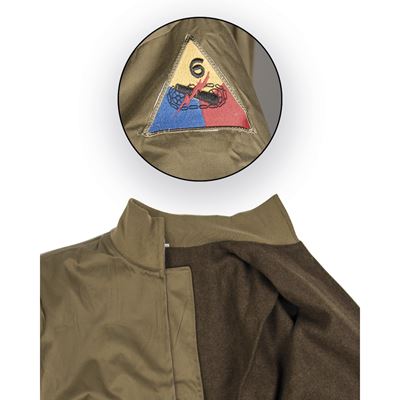 Veste US PANZER de tankiste VERTE repro MIL-TEC® 18506100 2