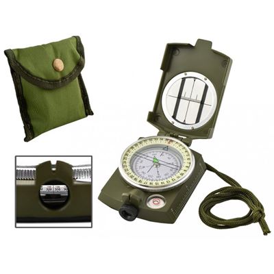 Boussole ARMY métallique VERTE  185717 2