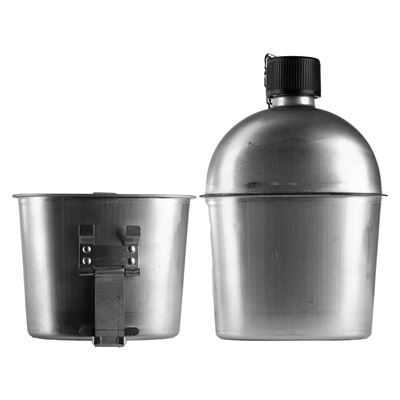 Bouteille de campagne US M1910 avec goulot en acier inoxydable repro