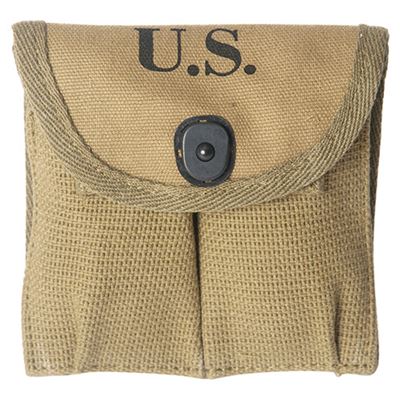 Étui US 1930 M1 pour 2 chargeurs KHAKI repro