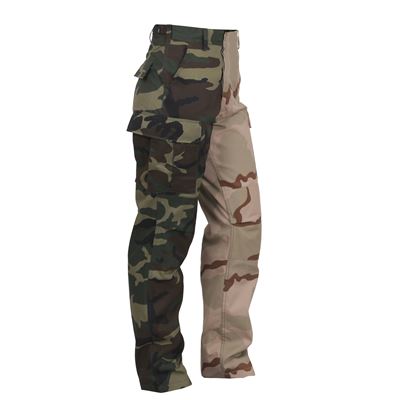 Pantalon bicolore BDU WOODLAND/3-COL DESERT ROTHCO 1870 2