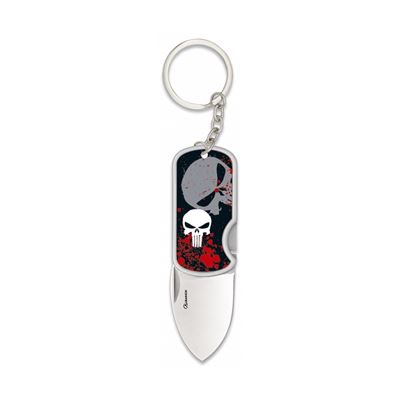 Couteau pliant DOG TAG PUNISHER LEBKA pendentif