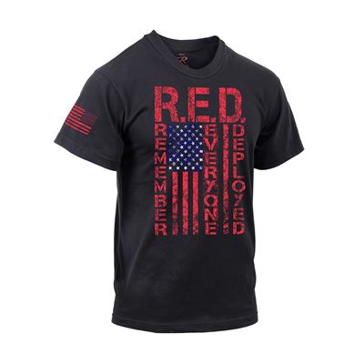 T-shirt ATHLETIC FIT R.E.D. manches courtes NOIR ROTHCO 1847 2