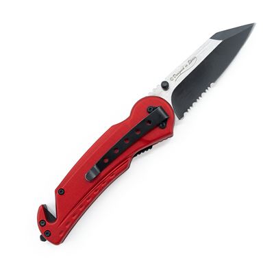 Couteau pliant SEG-2 FIREFIGHTER lame combinée ROUGE Albainox 18854GR1024 3