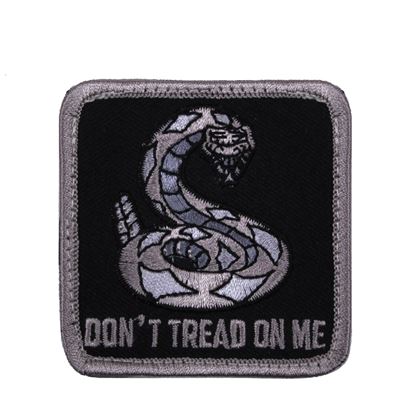 Écusson DON'T TREAD ON ME velcro NOIR
