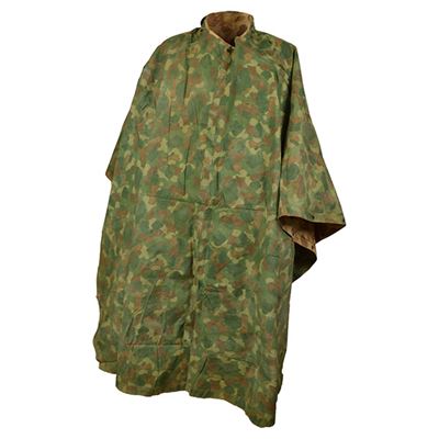 Poncho imperméable US WWII PACIFIC réversible original Armée américaine 18904000 2