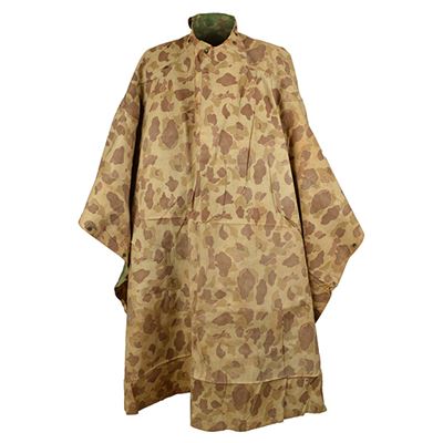 Poncho imperméable US WWII PACIFIC réversible original Armée américaine 18904000 3