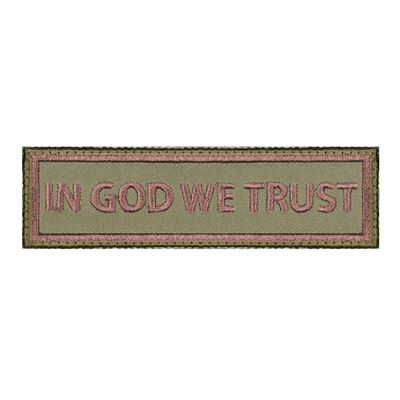 Écusson IN GOD WE TRUST velcro