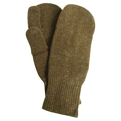 Gants US mitaines laine VERTS originaux