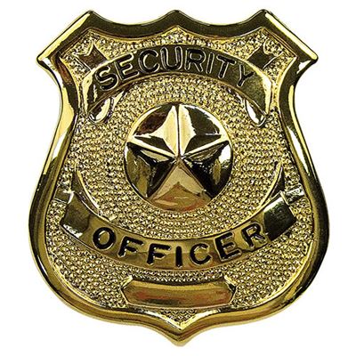 Badge SECURITY OFFICER GOLD